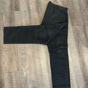 Ralph Lauren Denim Supply Waxed Black Biker Jeans Size 40/32#grungewear#goth#VTG
